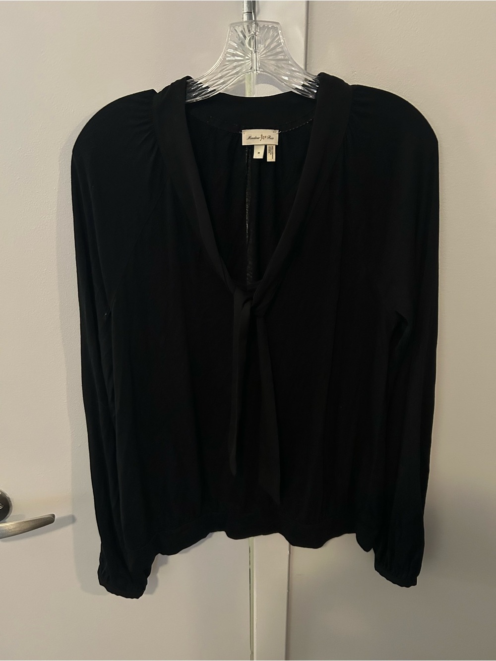 Anthropologie Tie Neck Blouse